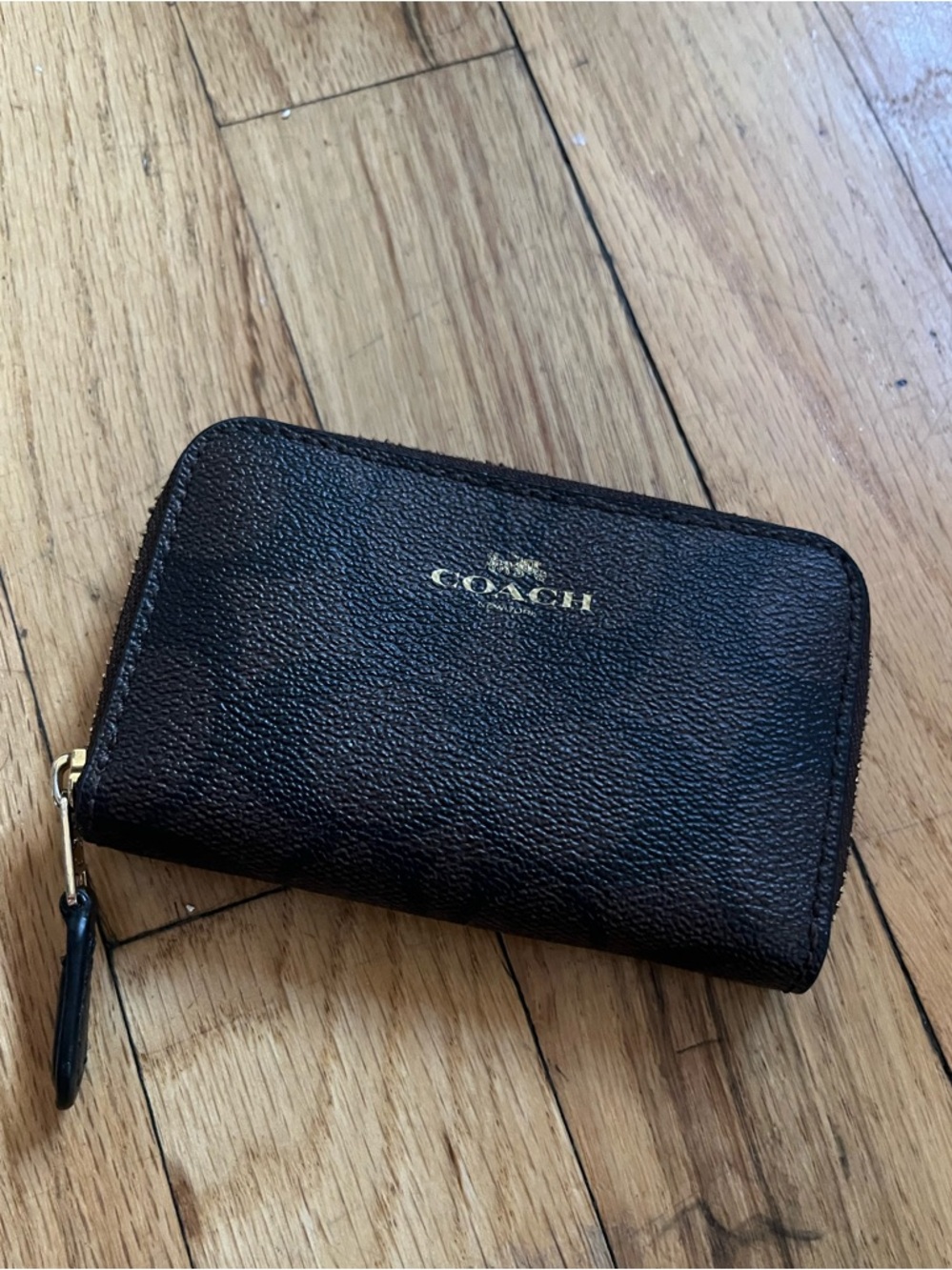 Coach Zipper Wallet Brown - Picture 1 of 3